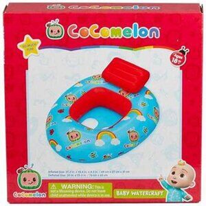 CoComelon Baby Watercraft Pool Float Seat, Smooth Leg Holes Age 18 Mos. Up NIB